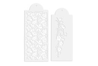 Decorative stencil – Flower tendril – Set, 2 parts