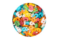 Edible sprinkle decoration – Letter Mix