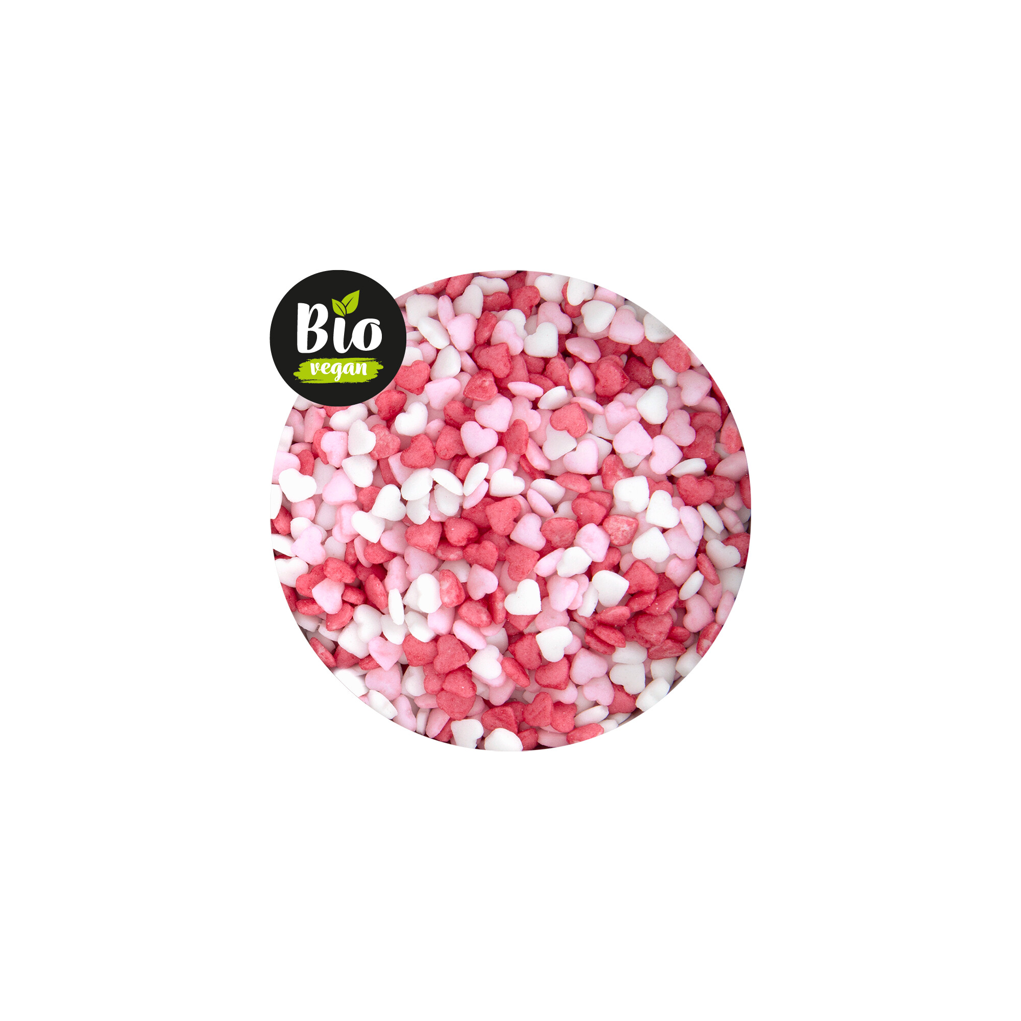 Edible sprinkle decoration – Organic Hearts Mini