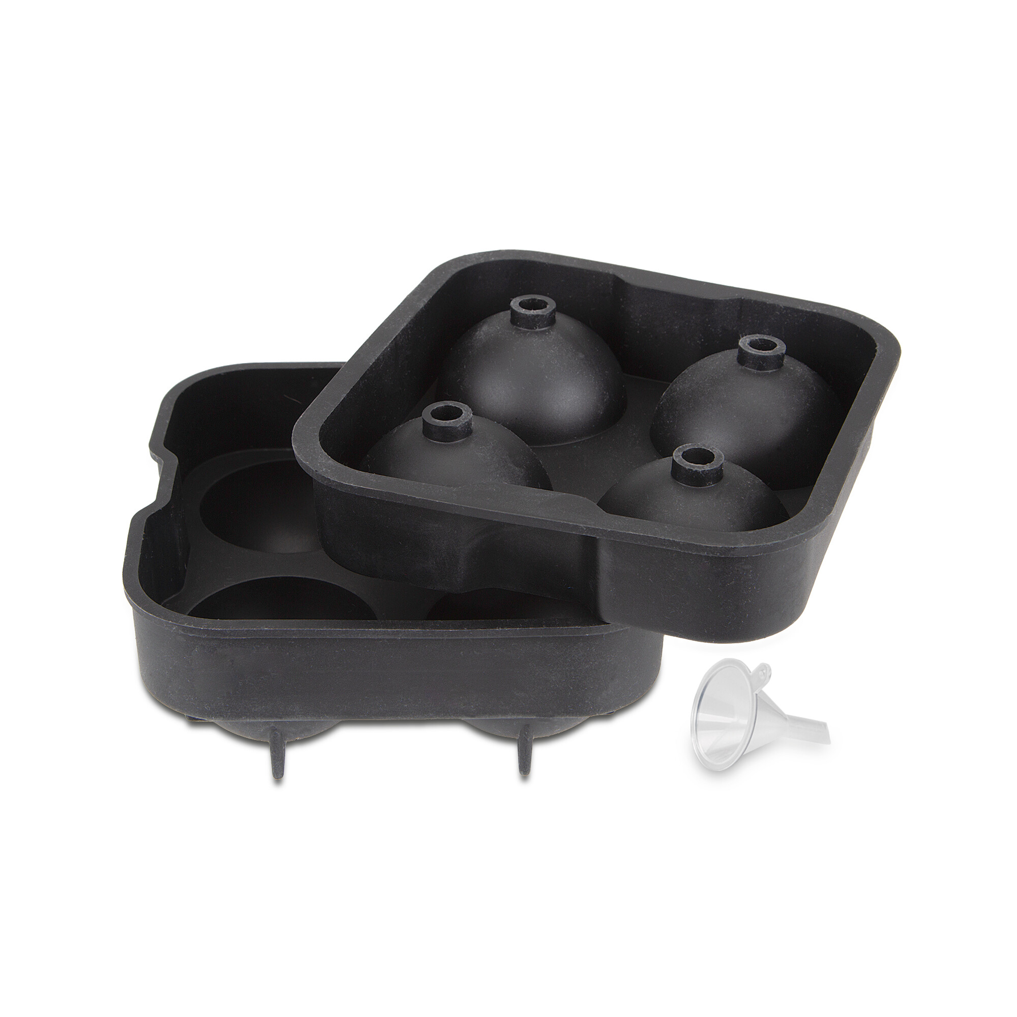 fresh&cool – Eiswürfelform XL – Rund/Kugel – 3-teilig