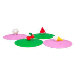 fresh&cool – Glasabdeckung – mit Figur – Set, 4-teilig