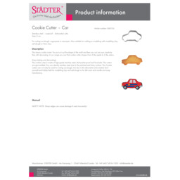 Cookie Cutter – Car (PDF) Ausstecher – Auto 048126