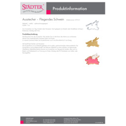 Ausstecher – Fliegendes Schwein (PDF) Ausstecher – Fliegendes Schwein 070141