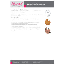 Ausstecher – Eichhörnchen (PDF) Ausstecher – Eichhörnchen 097117