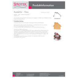 Ausstecher – Haus (PDF) Ausstecher – Haus 216297