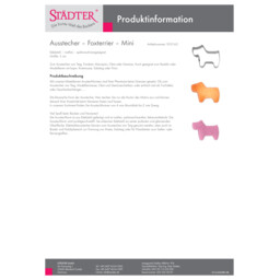 Ausstecher – Foxterrier – Mini (PDF) Ausstecher – Foxterrier – Mini 955165