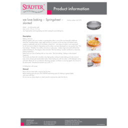we love baking – Springsheet – slanted (PDF) we love baking – Springblech – schräg 661370
